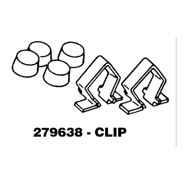 WHIRLPOOL 279638 CLIP (GENUINE OEM PART) - Parts Solution Group