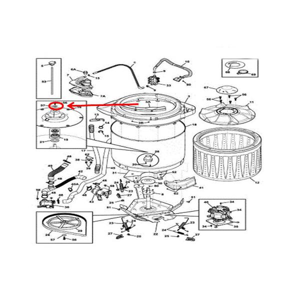 FRIGIDAIRE 137489500 WASHER (GENUINE OEM PART) - Parts Solution Group