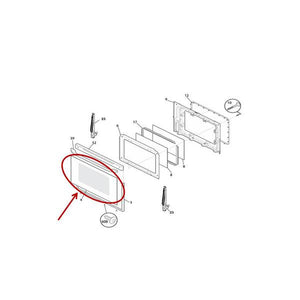 FRIGIDAIRE 316202830 GLASS (genuine oem part)
