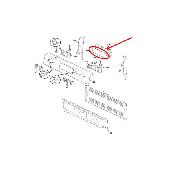 FRIGIDAIRE 316419146 OVERLAY (genuine oem part) - Parts Solution Group