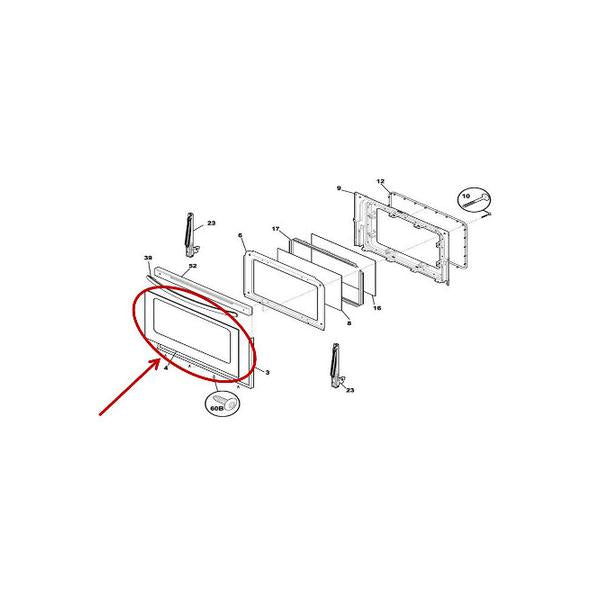 FRIGIDAIRE 316453048 OVEN DOOR GLASS (genuine oem part) - Parts Solution Group