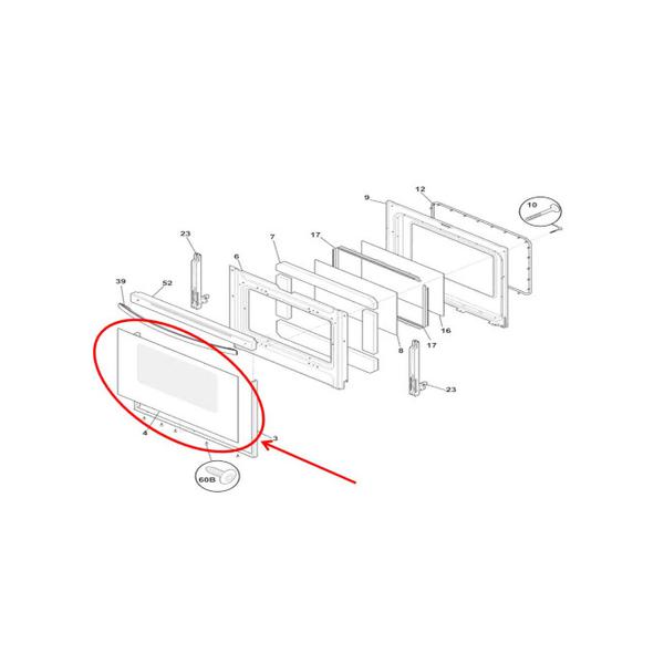 FRIGIDAIRE 316559109 GLASS ASSEMBLY (genuine oem part) - Parts Solution Group