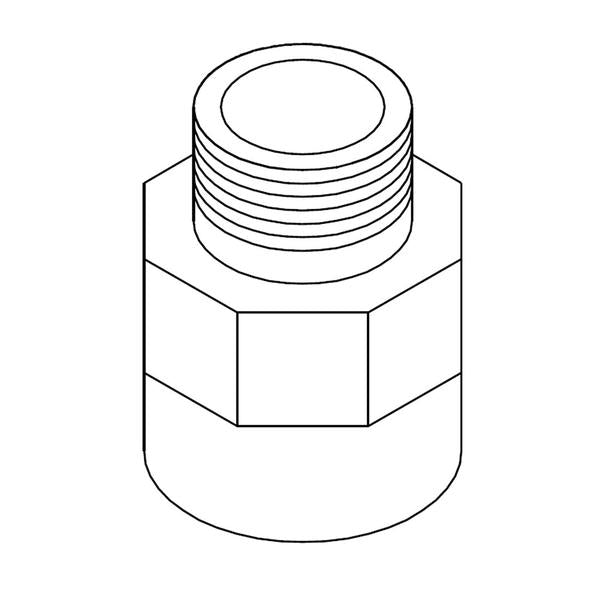 WHIRLPOOL 4453116 ADAPTER 1/2-IN MALE NPT (GENUINE OEM PART) - Parts Solution Group