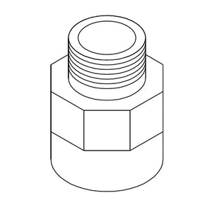 WHIRLPOOL 4453116 ADAPTER 1/2-IN MALE NPT (GENUINE OEM PART)