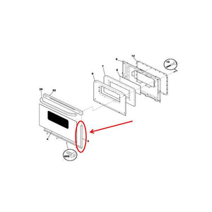 FRIGIDAIRE 5303935398 DOOR TRIM KIT (genuine oem part)
