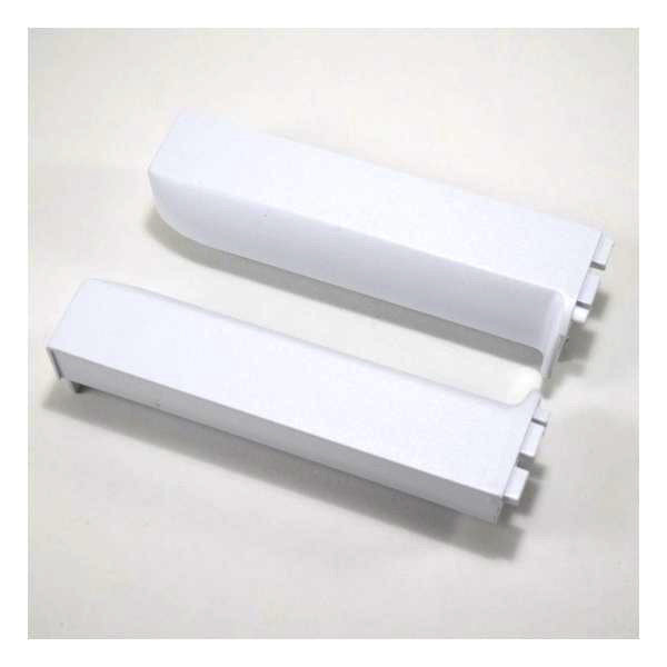 FRIGIDAIRE 5304403145 WALL OVEN CONTROL PANEL END CAP SET (WHITE) (GENUINE OEM PART) - Parts Solution Group