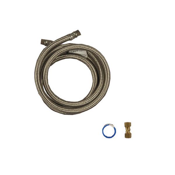 FRIGIDAIRE 5304437642 6-FOOT LONG BRAIDED REFRIGERATOR WATER SUPPLY LINE (GENUINE OEM PART) - Parts Solution Group