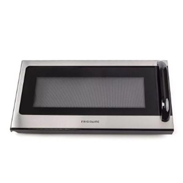 FRIGIDAIRE 5304477387 MICROWAVE DOOR ASSEMBLY (STAINLESS) (GENUINE OEM PART) - Parts Solution Group