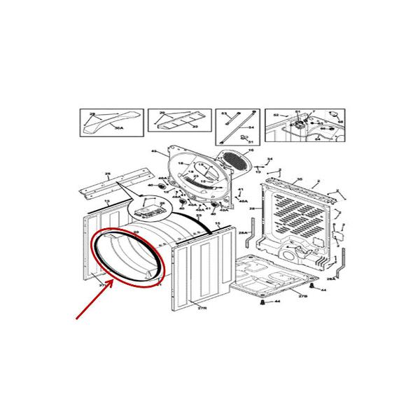 FRIGIDAIRE 5304500486 SEAL (genuine oem part) - Parts Solution Group