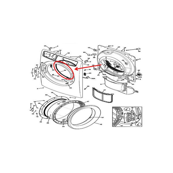 FRIGIDAIRE 5304505111 GASKET (genuine oem part) - Parts Solution Group