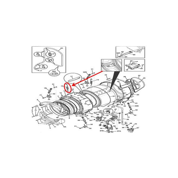 FRIGIDAIRE 5304505117 SPRING (genuine oem part) - Parts Solution Group