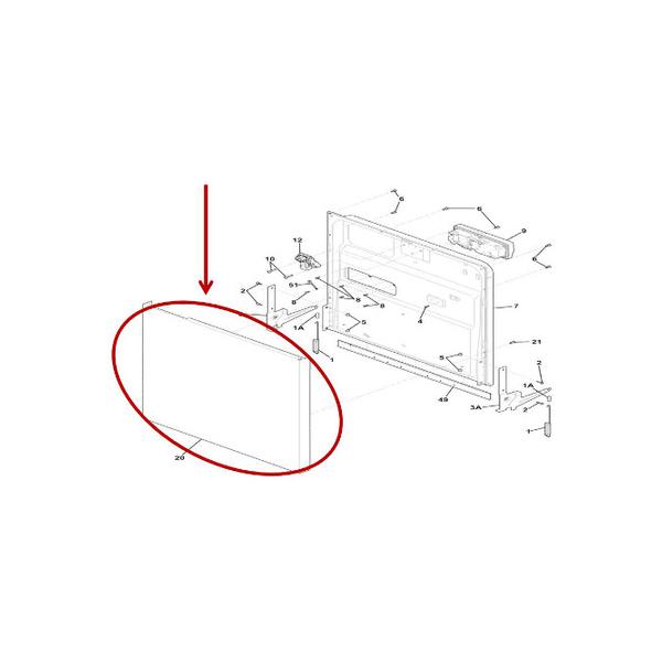 FRIGIDAIRE 5304506907 DOOR (genuine oem part) - Parts Solution Group