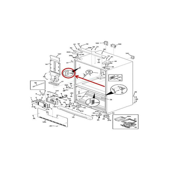 FRIGIDAIRE 5304508199 LIGHT ASSEMBLY (genuine oem part) - Parts Solution Group