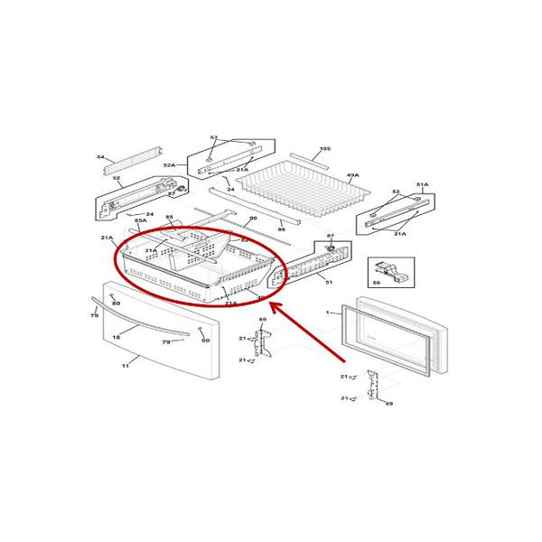 FRIGIDAIRE 5304508733 FREEZER BASKET (genuine oem part) - Parts Solution Group