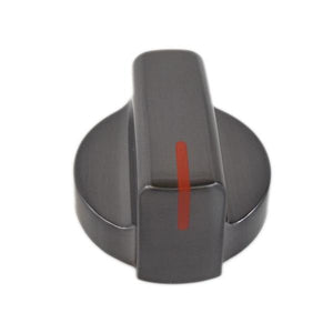 FRIGIDAIRE 5304509239 RANGE SURFACE BURNER KNOB (BLACK STAINLESS) (GENUINE OEM PART)