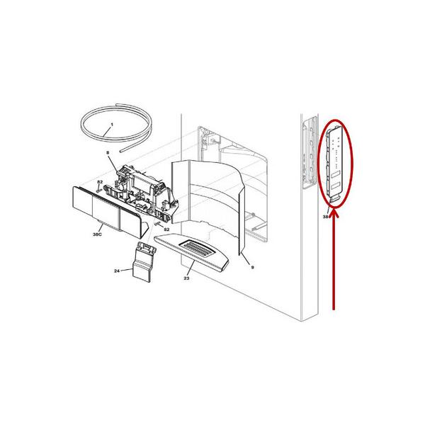 FRIGIDAIRE 5304510329 INTERFACE ASSEMBLY BLACK (genuine oem part) - Parts Solution Group