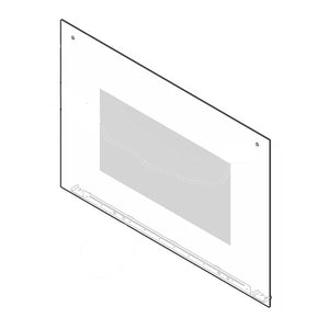 FRIGIDAIRE 5304510849 RANGE OVEN DOOR OUTER PANEL (WHITE) (GENUINE OEM PART)