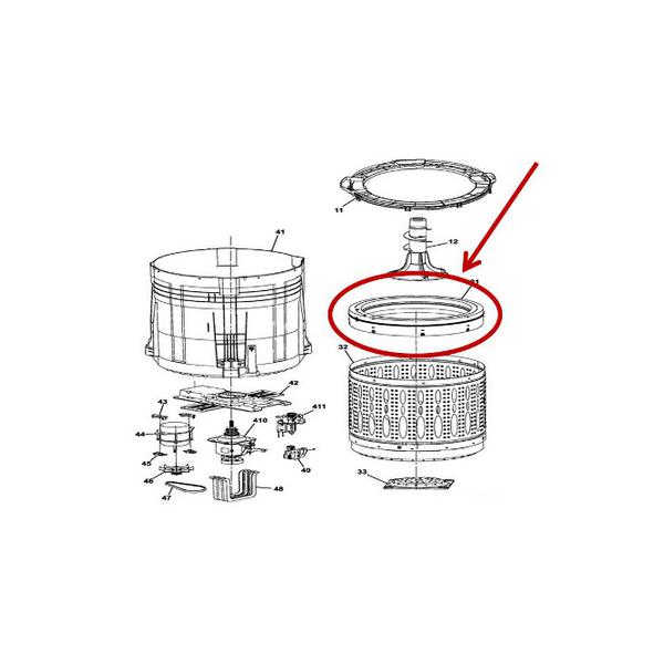 FRIGIDAIRE 5304511350 BALANCE RING (genuine oem part) - Parts Solution Group