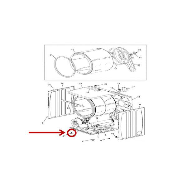 FRIGIDAIRE 5304511372 FOOT ASSEMBLY (genuine oem part) - Parts Solution Group