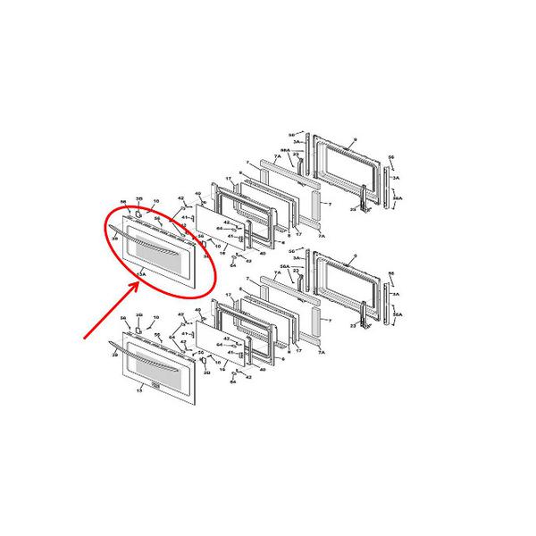 FRIGIDAIRE 5304512284 DOOR ASSEMBLY (genuine oem part) - Parts Solution Group