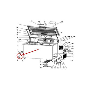 FRIGIDAIRE 5304512560 FOOT ASSEMBLY (genuine oem part)