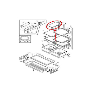 FRIGIDAIRE 5304512641 FLIP SHELF (genuine oem part)