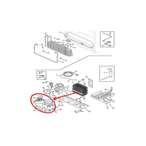 FRIGIDAIRE 5304512654 COMPRESSOR (genuine oem part) - Parts Solution Group