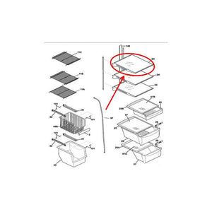 FRIGIDAIRE 5304512782 SHELF SPILL-SAFE (genuine oem part)