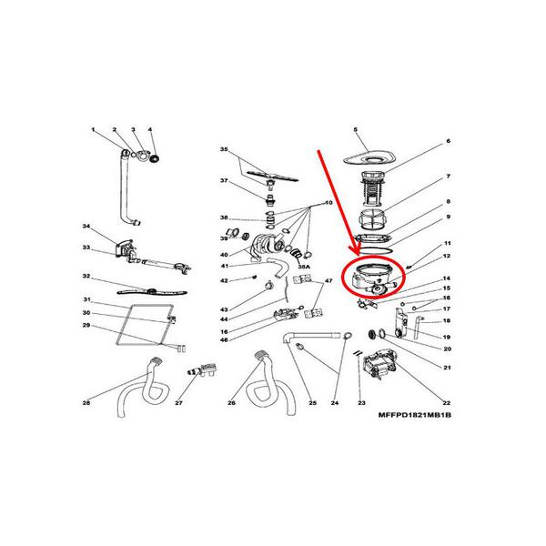 FRIGIDAIRE 5304512883 SUMP ASSEMBLY (genuine oem part) - Parts Solution Group