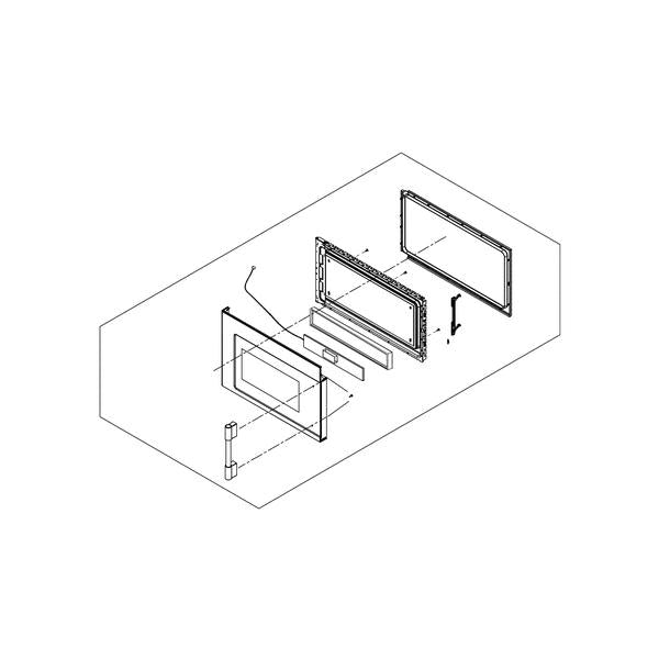 FRIGIDAIRE 5304513450 MICROWAVE DOOR ASSEMBLY (genuine oem part) - Parts Solution Group