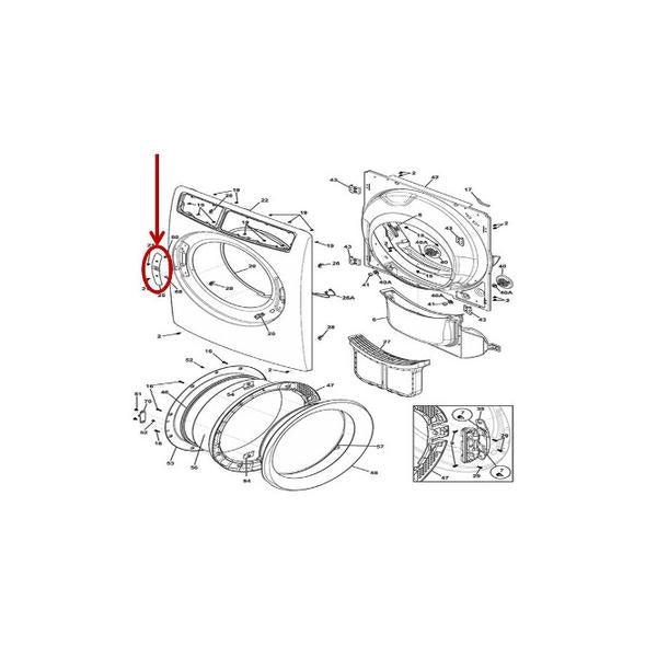 FRIGIDAIRE 5304513568 LATCH ASSEMBLY (genuine oem part) - Parts Solution Group