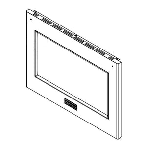 FRIGIDAIRE 5304515578 RANGE OVEN DOOR OUTER PANEL (BLACK AND STAINLESS) (GENUINE OEM PART)