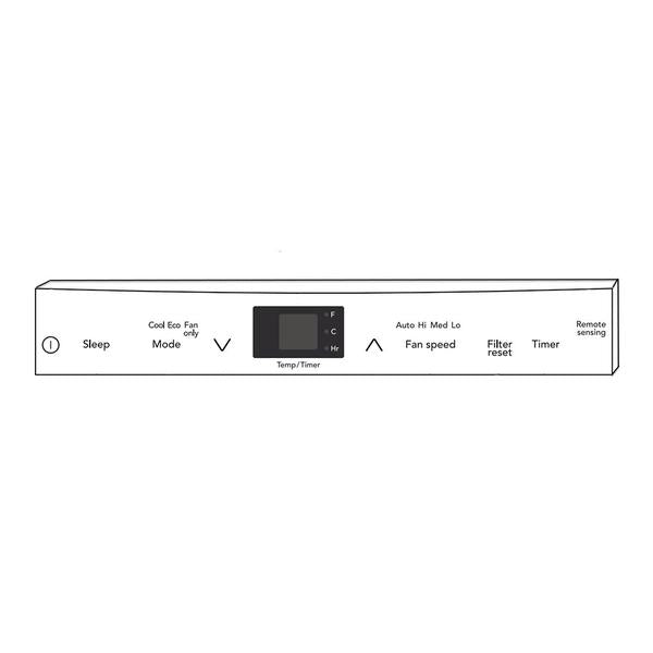 FRIGIDAIRE 5304516428 ROOM AIR CONDITIONER CONTROL PANEL ASSEMBLY (GENUINE OEM PART) - Parts Solution Group