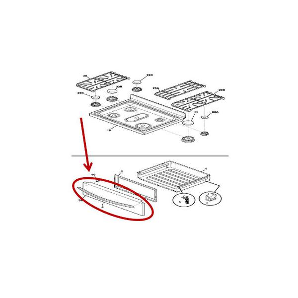 FRIGIDAIRE 5304517477 PANEL (genuine oem part) - Parts Solution Group