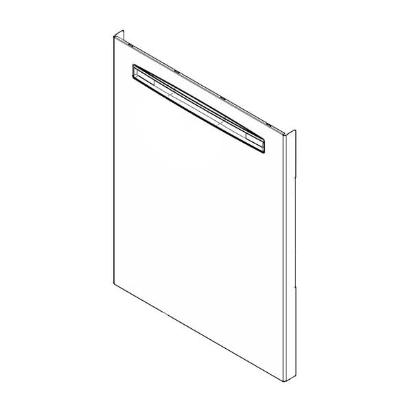 FRIGIDAIRE 5304517623 DISHWASHER DOOR OUTER PANEL (BLACK STAINLESS) (GENUINE OEM PART) - Parts Solution Group