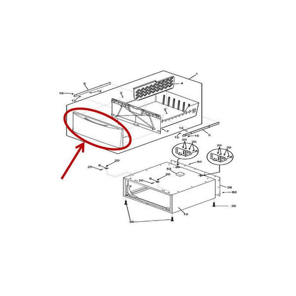 FRIGIDAIRE 5304518476 PANEL (genuine oem part) - Parts Solution Group