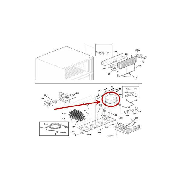 FRIGIDAIRE 5304518793 COMPRESSOR (genuine oem part) - Parts Solution Group