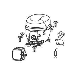 FRIGIDAIRE 5304519890 COMPRESSOR ASSEMBLY (genuine oem part)