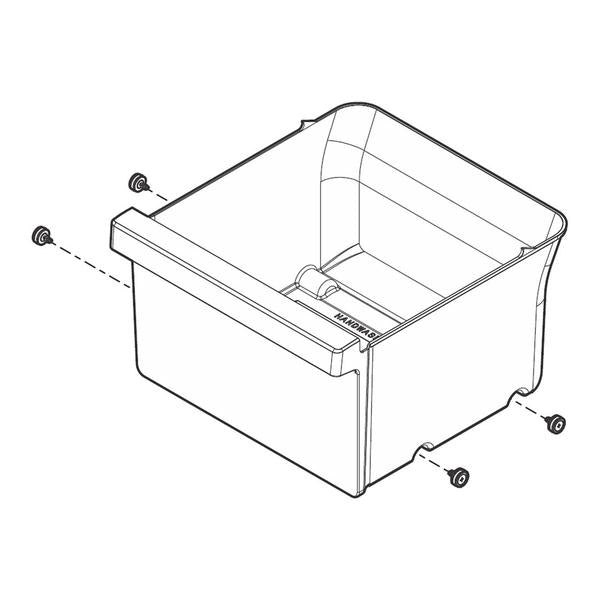 FRIGIDAIRE 5304522242 REFRIGERATOR CRISPER DRAWER ASSEMBLY (GENUINE OEM PART) - Parts Solution Group