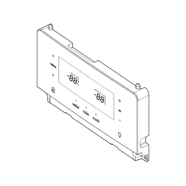 FRIGIDAIRE 5304522871 REFRIGERATOR DISPENSER USER INTERFACE CONTROL GRAY (genuine oem part) - Parts Solution Group