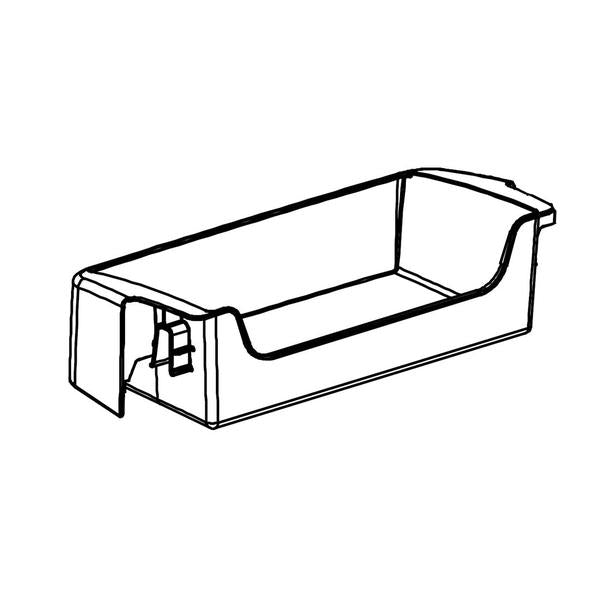 FRIGIDAIRE 5304523518 REFRIGERATOR HALF-WIDTH DOOR BIN (GENUINE OEM PART) - Parts Solution Group