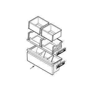 FRIGIDAIRE 5304524710 DRAWER ASSEMBLY (genuine oem part)
