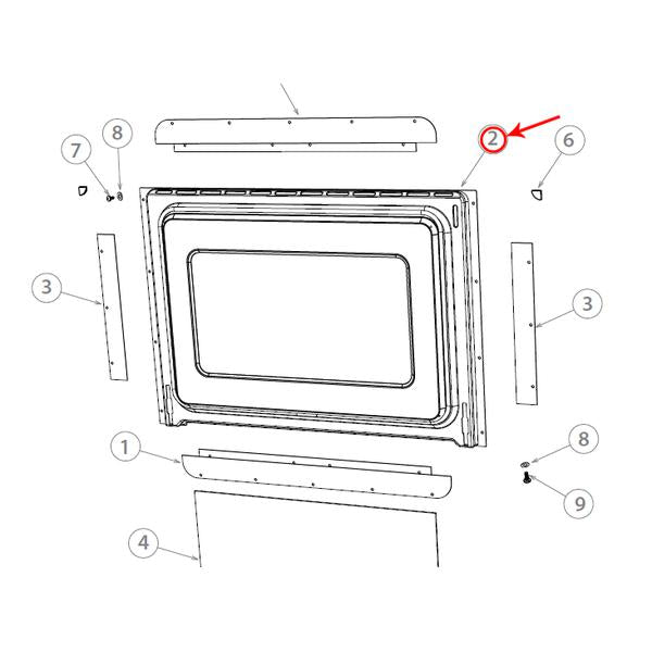 FISHER &amp; PAYKEL 547230 KIT INNER DOOR GASKET ASSEMBLY (genuine oem part) - Parts Solution Group