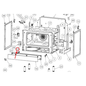 FISHER & PAYKEL 575680 HINGE (FEMALE) (genuine oem part)