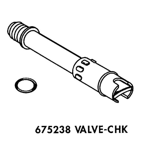 WHIRLPOOL 675238 VALVE-CHEK (GENUINE OEM PART) - Parts Solution Group