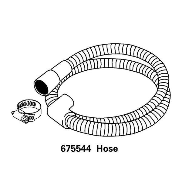 WHIRLPOOL 675544 HOSE-DRAIN (GENUINE OEM PART) - Parts Solution Group