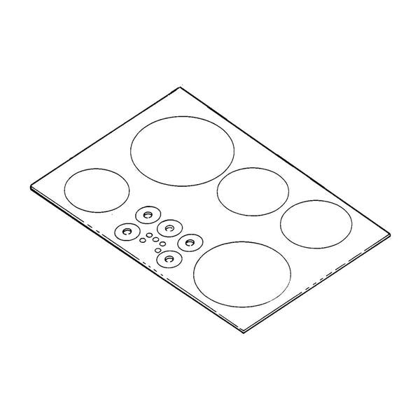 WHIRLPOOL 71002557 COOKTOP MAIN TOP (GENUINE OEM PART) - Parts Solution Group