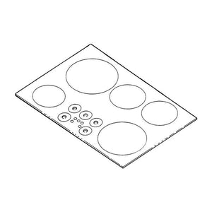 WHIRLPOOL 71002557 COOKTOP MAIN TOP (GENUINE OEM PART)