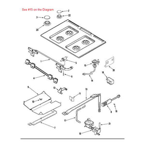 WHIRLPOOL 74010961 ORIFICE (12K) HOLDER (GENUINE OEM PART)