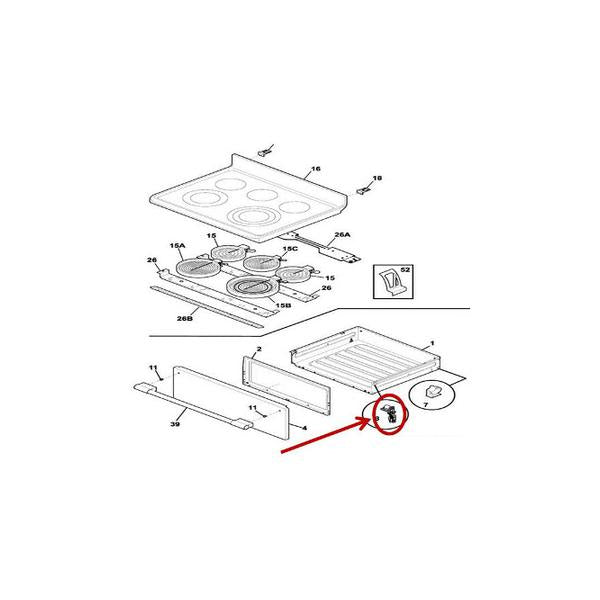FRIGIDAIRE 807047202 GLIDE (genuine oem part) - Parts Solution Group